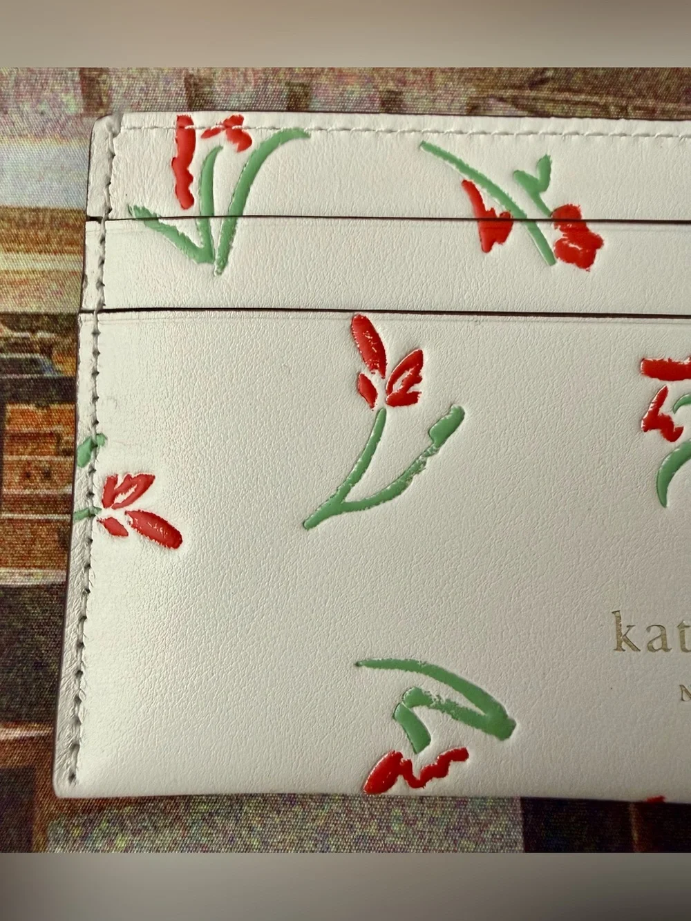 Kate Spade Devin Vibrant Buds Card Holder